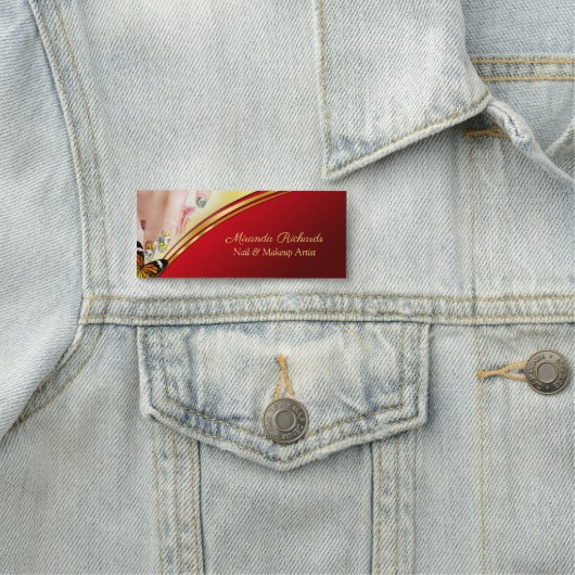 Berufliche moderne Nagelkunst Namensschild (Beispiel)