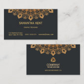 Berufliche moderne Ornamente Visitenkarte (Vorne/Hinten)