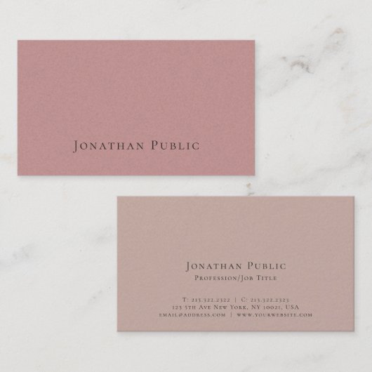 Berufliche moderne Perle Visitenkarte (Vorne/Hinten)