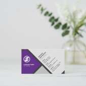 Berufliche moderne Personalisierte Visitenkarte (Stehend Vorderseite)