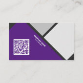 Berufliche moderne Personalisierte Visitenkarte (Rückseite)