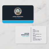 Berufliche moderne Personalisierte Visitenkarte (Vorne/Hinten)