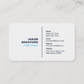 Berufliche moderne Personalisierte Visitenkarte (Rückseite)