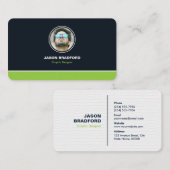 Berufliche moderne Personalisierte Visitenkarte (Vorne/Hinten)