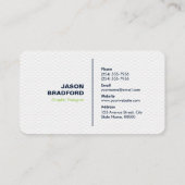 Berufliche moderne Personalisierte Visitenkarte (Rückseite)