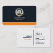 Berufliche moderne Personalisierte Visitenkarte (Vorne/Hinten)