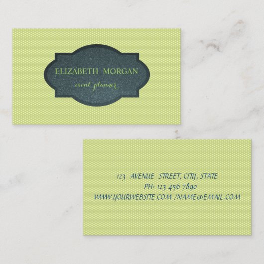 Berufliche moderne ,Polka Dots Visitenkarte (Vorne/Hinten)