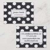 Berufliche, moderne Polka-Punkte Visitenkarte (Vorne/Hinten)