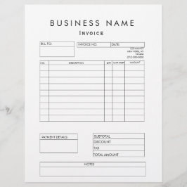 Berufliche moderne Rechnung Briefbogen