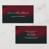 Berufliche, moderne Rote Wellen Visitenkarte (Vorne/Hinten)