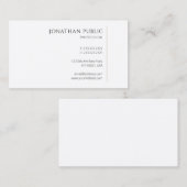 Berufliche, moderne saubere, trendige Vorlage Visitenkarte (Vorne/Hinten)