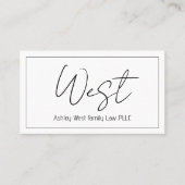 Berufliche, moderne, saubere Visitenkarte (Vorderseite)