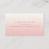 Berufliche Moderne, Scheren, Lipstick, Blume Visitenkarte (Rückseite)