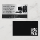 Berufliche, moderne, Schlichte, einfache Computerr Visitenkarte (Vorne/Hinten)