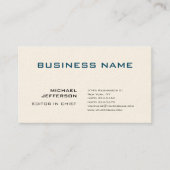 Berufliche, moderne Schlichte, einfache Signatur Visitenkarte (Vorderseite)