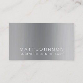 Berufliche moderne schlichte Metallgeschäfts-Karte Visitenkarte