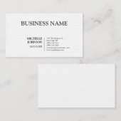 Berufliche, moderne Schlichte Premium-Wäsche Visitenkarte (Vorne/Hinten)