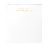 Berufliche moderne Schrift Notizblock (Vorderseite)