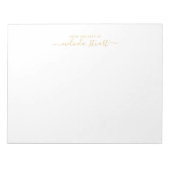 Berufliche moderne Schrift Notizblock (Vorderseite)