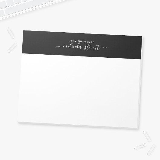 Berufliche moderne Schrift Notizblock