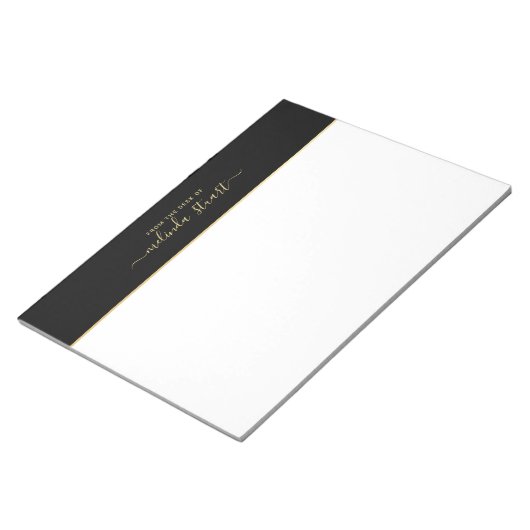 Berufliche moderne Schrift Notizblock (angewinkelt)