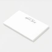 Berufliche moderne Schrift Post-it Klebezettel (angewinkelt)