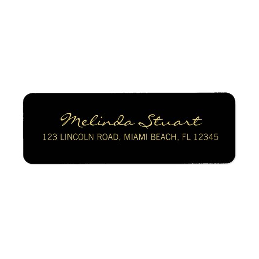 Berufliche, moderne Schwarz und Gold (Vorne)