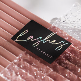 Berufliche, moderne schwarze Lashes Visitenkarte