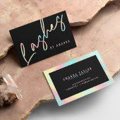 Berufliche, moderne schwarze Lashes Visitenkarte