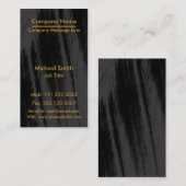 Berufliche moderne schwarze Tafel Vertikal Visitenkarte (Vorne/Hinten)