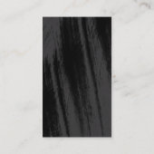 Berufliche moderne schwarze Tafel Vertikal Visitenkarte (Rückseite)