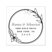 Berufliche moderne Script-Rücksendeadresse Permastempel (Design)