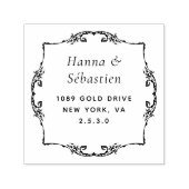 Berufliche moderne Script-Rücksendeadresse Permastempel (Design)