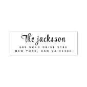 Berufliche moderne Script-Rücksendeadresse Permastempel (Design)