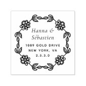 Berufliche moderne Script-Rücksendeadresse Permastempel (Design)