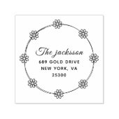 Berufliche moderne Script-Rücksendeadresse Permastempel (Design)