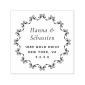 Berufliche moderne Script-Rücksendeadresse Permastempel (Design)