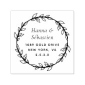 Berufliche moderne Script-Rücksendeadresse Permastempel (Design)