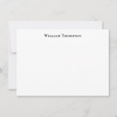 Berufliche moderne Typografie Black Mitteilungskarte (Vorderseite)