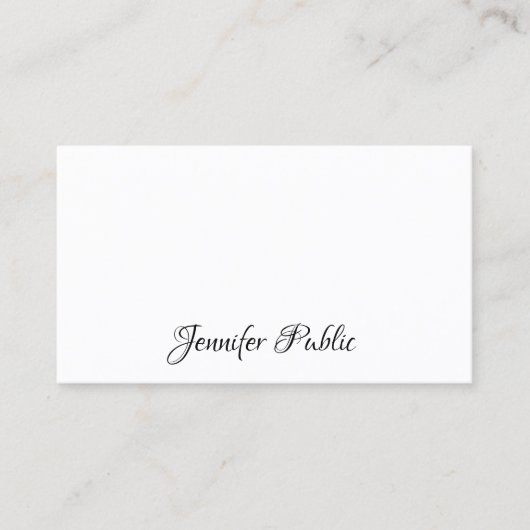 Berufliche, moderne und einfache Designvorlage Visitenkarte (Vorderseite)