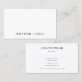 Berufliche, moderne und einfache Designvorlage Visitenkarte (Vorne/Hinten)