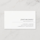 Berufliche, moderne und einfache Vorlage Visitenkarte (Vorderseite)