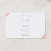 Berufliche, moderne und einfache Vorlage Visitenkarte (Rückseite)