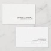 Berufliche, moderne und einfache Vorlage Visitenkarte (Vorne/Hinten)