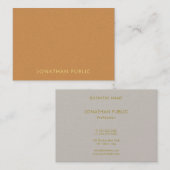 Berufliche, moderne und elegante Farbenvorlage Visitenkarte (Vorne/Hinten)