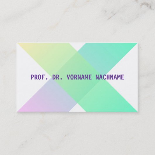 berufliche Moderne Visitenkarte (Vorderseite)