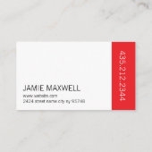 Berufliche moderne Visitenkarte (Rückseite)