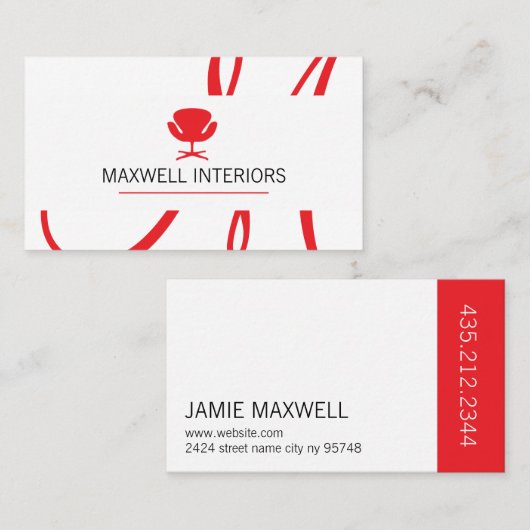 Berufliche moderne Visitenkarte (Vorne/Hinten)