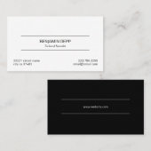 Berufliche moderne Visitenkarte (Vorne/Hinten)