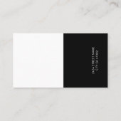 Berufliche moderne Visitenkarte (Rückseite)